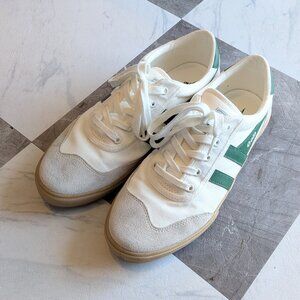 SOLD Gola Badminton Sneaker in Off White, Green and Gum Size 9.5